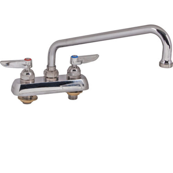 T&S Brass Faucet, 4"Deck , 10"Spt, Leadfree B1112